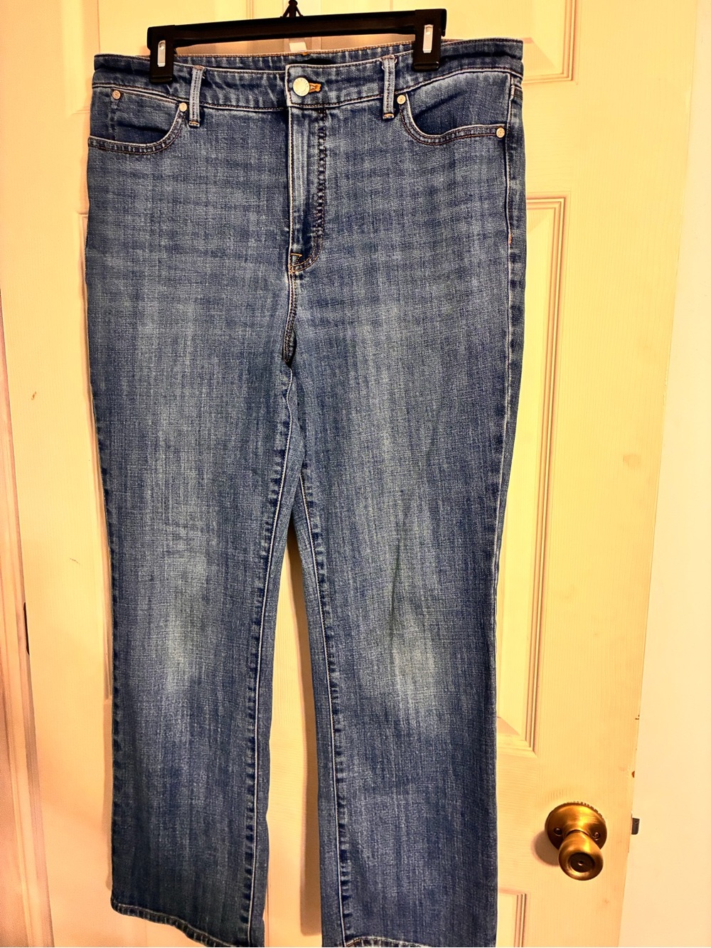 Talbots Straight-Leg Jeans in Medium Blue Wash